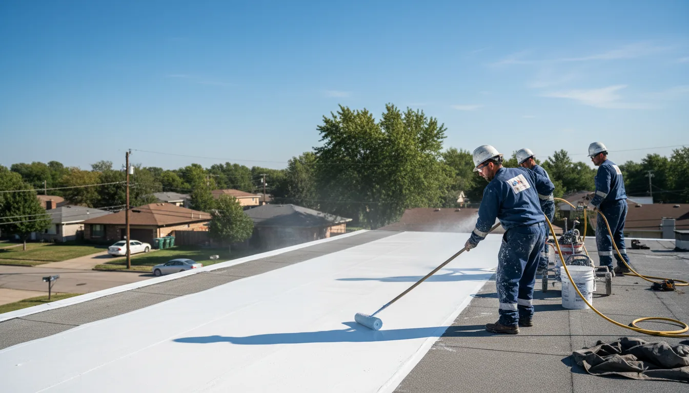Commercial roof coating in Hydetown, PA near me